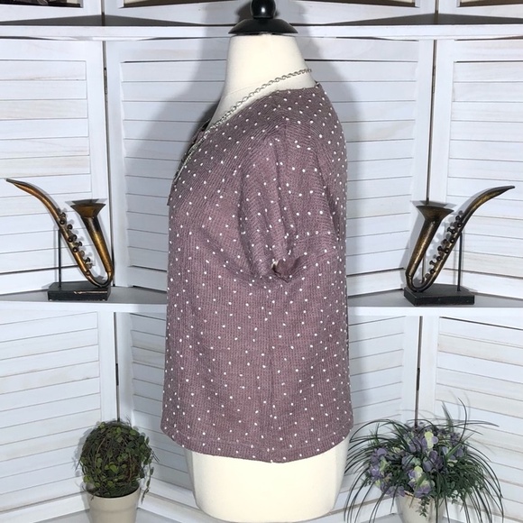 Flower & Feather Knit Top Rose Pink XL - Picture 4 of 10